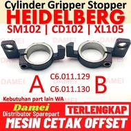 Heidelberg Gripper Stopper CD102 SM102 XL105 C6.011.129 C6.011.130 - 36. Stopper B