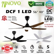 INOVO | DCF 1 LED 56 Inches &amp; DCF 1 LED BABY 40 Inches DC Motor 3C LED 5 Blade (8F+8R) Speed Remote Control Ceiling Fan