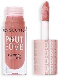 Revolution, Pout Bomb Plumping Lip Gloss, High Shine, Rich Glossy Pigment, Infused with Vitamin E, C