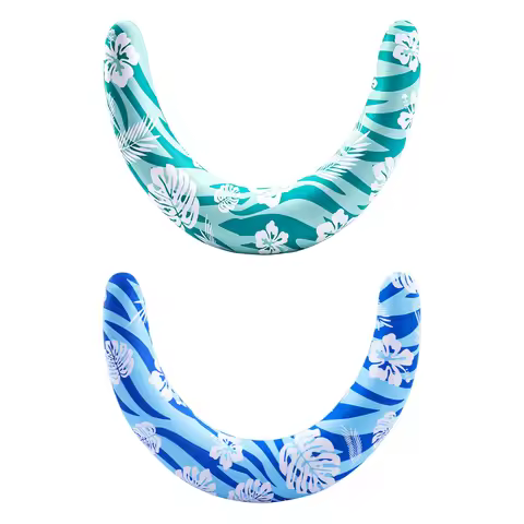 Swimming Ring Hammock Multifunctional Semi-Circular Water Hammock Foldable Floating Platform Neck & 