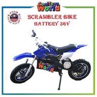 KIDS BIKE ELECTRIC MINI SCRAMBLER BIKE BATTERY 36V 500W MOTORBIKE FOR KIDS