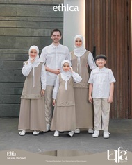Sarimbit Ethica Elfa Nude Brown/Sarimbit Ethica Terbaru 2026/Baju Couple & Family