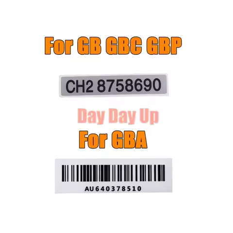 2PCS For GameBoy Serial Number Sticker Back Label For GB GBC GBP For GameBoy Advance GBA