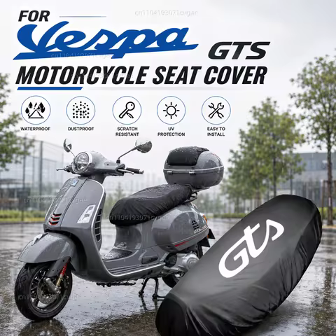 For Vespa GTS 125 150 300 Super 300 Super300 GTV 125 GTV 250 GTV 300 Motorcycle Rain Seat Cover Wate