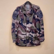 法國公發T4迷彩防風高領拉鍊夾克 軍用外套大衣J款 法國製