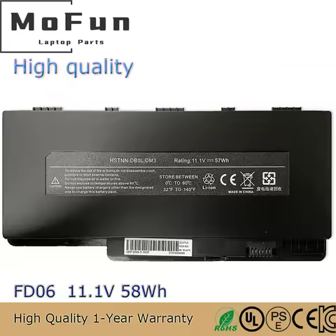 High quality FD06 11.1V 5200mAh Laptop Battery for HP Pavilion dm3 dm3-1000 dm3t HSTNN-E02C 580686-0