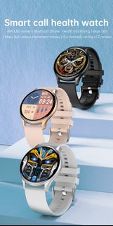 2023年 最新款 藍芽通話 1.43 AMOLED 超薄  高清 智能手錶 防水 藍牙 男士 女仕用 智能手環 Smart Watch