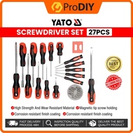 YATO 27PCS Screwdriver Set Tool Kit Magnetic Tips Durable Heavu Duty Repair Tools Set Pemutar Skru
