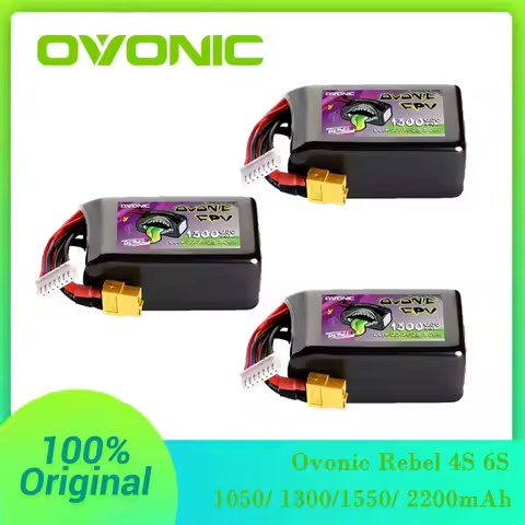 Ovonic Rebel 1050mAh 1200mAh 1400mAh 1550mAh 1800mAh 2200mAh XT60 4S 6S 140C Lipo Battery for FPV Ra