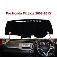 For Honda Fit Jazz 2008 2009 2010 2011 2012 2013 GE6 GE7 GE8 GE9 Car Accessories Sun Protection Car Dashboard Covers  Pad Sunshade Dashmat Polyester Black Flannel Leather Material