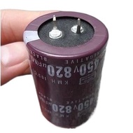 1PCS Electrolytic Capacitor 450V820UF Capacitor 400V820UF 450V Inverter Capacitor 35 * 50MM