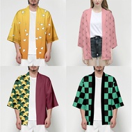 Anime Outerwear Demon Slayer: Kimetsu no Yaiba Kamado Nezuko Cosplay Loose Haori Coat