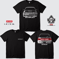 Limited Karimake Toyota Starlet Ep82 Rear Car T-Shirt Automotive T-Shirt