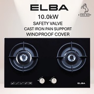 ELBA Glass Hob EGH-N8822G(BK) Safety Vavle Gas Cooker Gas Stove TRIPLE RING BURNERS 5.0kW Cast Iron