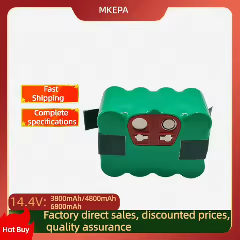 NEW 14.4V SC Ni-Mh Battery 3800mAh-4800mAh-6800mAh vacuum cleaner Kehr robot for KV8 XR210 XR510 XR2