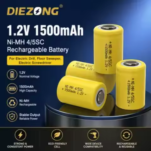 New 1.2V 1500mAh Ni-Mh 4/5SC 4/5 SC Battery for Electric drill, floor sweeper, electric screwdriver 