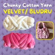 [NEW!] VELVET Chunky Cotton Yarn Knit Yarn Jumbo Premium Velvet Yarn Fine Yarn Chunky Yarn