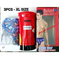 Original Byford London Men Underwear Mini Brief Microfiber Spandex w Coinbank Seluar Dalam Lelaki (3