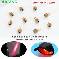 DNOVING Red Laser Head Diode Module, Tripod 5mW 7mW 10mW DIY High Power Burning Infrared, Lab 650nm 