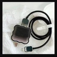 Black  Wave Charger Protector for iphone 18w/20w Charger