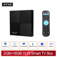 YLW Android TV Box Android 12 BT 2.4G/5G Wifi 2GB 16GB HDR 6K Smart TV BOX Home Media Player AV1 Set Top Box TV Receivers