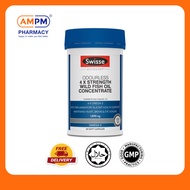 [AM PM Pharmacy] Swisse Ultiboost Odourless 4 x Strength Wild Fish Oil Concentrate | 60 Capsules | A