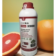 Dasshu X1000 biological fertilizer 1 liter bottle helps plants grow strong roots and sprout quickly,