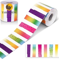 TARSURESG Border Paper, DIY 7.6cm x 18M Chalkboard Bulletin Board Border, Creative Paper Self Adhesi