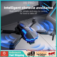 Drone jarak jauh 10km remote murah sensor anti tabrak Drone X6 Pro Tarantula Optical Flow Drone Mura