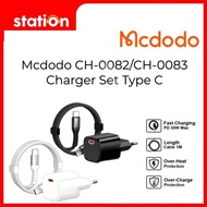 MCDODO CH-0082 Black & CH-0083 White TC Set C to C Nylon 30W