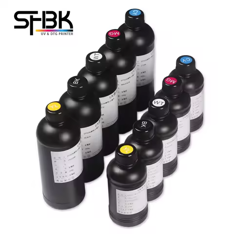 250ml or 500ml Universal LED UV Ink for UV Flatbed Printer 3D Compatible for EPSOM R1390 L800 L805 L