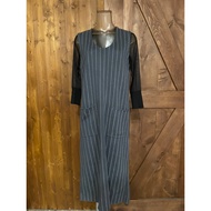 giordano ladies Grey Striped Cotton Vest Dress