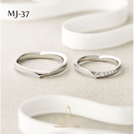 Maheswari Jewelry majew.co - Silver Couple Rings V-Shape Wedding Rings MJ-37