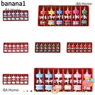BANA 6Pcs Christmas Handmade Carousel, Mini DIY Crafts Christmas Wooden Carousel, Xmas Carousel Hang