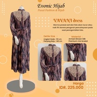 Dress Silk Armani Premium | Gamis Vavani motif