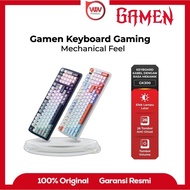 GAMEN GK300 Gaming Feel Membrane Keyboard Mouseless Like 98 Key Mechanical Keyboard