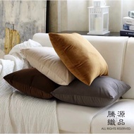 [Tengyuan Fabric|24hr Shipping] Plain Velvet Pillowcase | Total 12 Colors 40x40 45x45 47x47 50x50