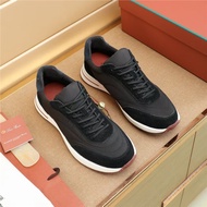 SUHY Italian LP Cow Suede Stitching Waterproof Cloth Casual Sports Shoes Men's Shoes