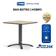Bàn bistro | HOBRO | nhôm/nhựa PS | màu tự nhiên | R70xD70xC73cm