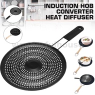 ๑∋♂21/22cm Black Induction Hob Converter Heat Diffuser Disc Adapter Plate Saucepan