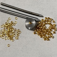 100pcs Set 2-8mm Eyelet Puncher Eyelet Grommet Tool Kit Metal Rivet Eyelets and Washers for DIY Leat