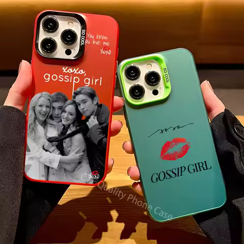 TV G-Gossip Girls Phone Case For Apple 11 12 13 14 15 16Pro Max Plus Protect Plating Phone Cover