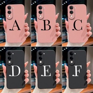 For vivo Y04 Y19 Y19E Y37C Y29s Phone Cases Simple Initial Couple Style Housing Non Slip Pink Black 