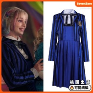 Taiwan ️ Season 2 Enid cosplay Costume Adams Family Wolf Girl School Uniform Halloween Suit Seven