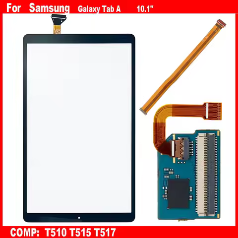 For Samsung Galaxy Tab A SM-T510 SM-T515 T510 T517 Touch Screen LCD Front Glass Panel Connector Boar