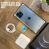 iPhone 12 Pro Max 256GB Pacific Blue ex iBox Second Bekas Mulus Ori