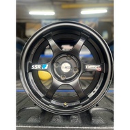 Rim SSR Black 15 8jj et25 pcd100 (USED Like New)