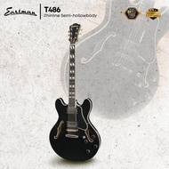 Eastman Guitars T486 Thinline Semi-hollowbody Electric Guitar - Black ( T486-BK )