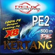 diskon terbatas!!SENAR PANCING BENANG PE RELIX NUSANTARA KERTANG X8 300 METER - PE 1.0