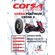 Tayar Corsa Cross S Yamaha Nmax Depan 110/70/13, Belakang 130/70/13